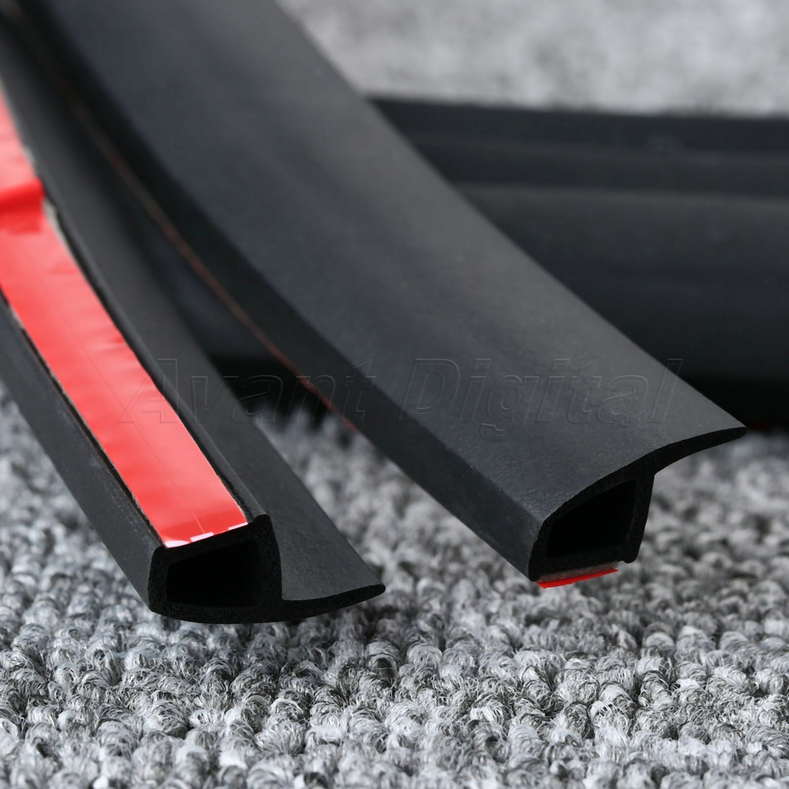 4M Car Truck Motor Door P-Type Rubber Sealing Weather Strip Hollow Universal
