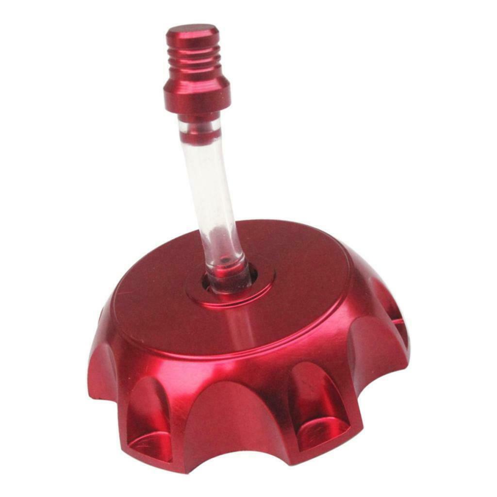 Aluminum Alloy Gas Fuel Petrol Tank Cap + Breather for Dirt Bike Red