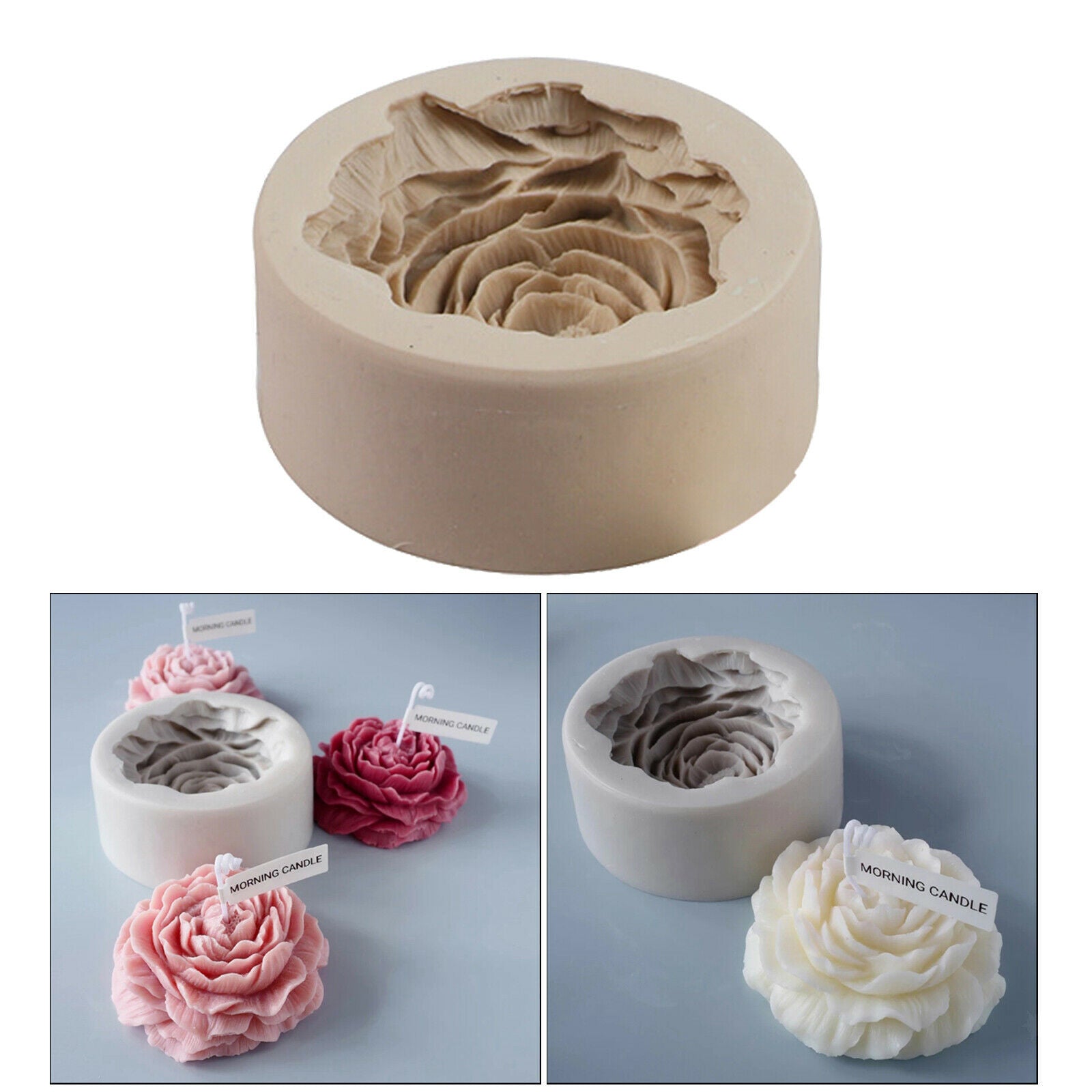 Flower Mold Aromatherapy Candle Mould Gypsum Clay Craft Pastry Making Tool