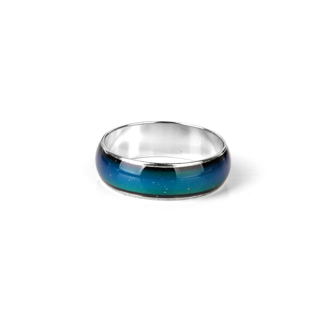 6pcs Popular Colour Changing Mood Ring Mixed Size 5-7 For Ladies/Child