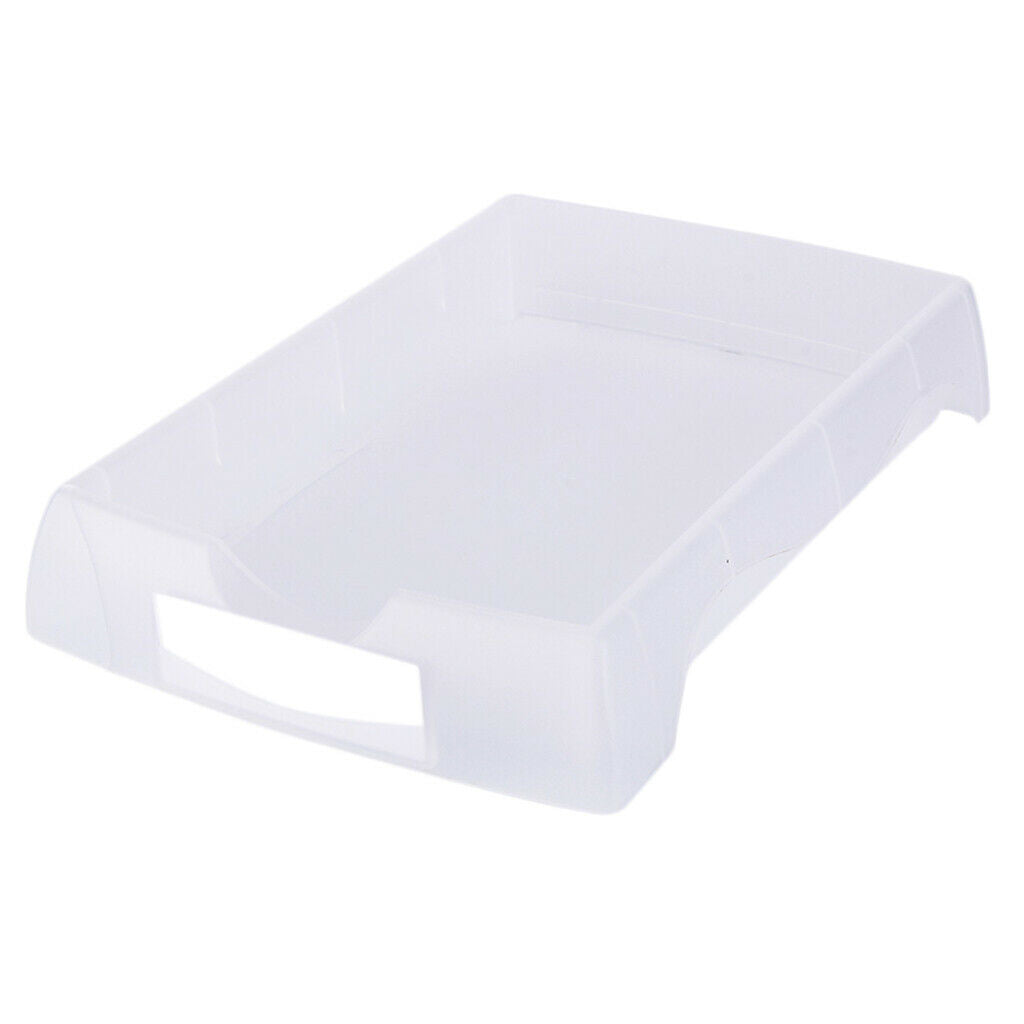 Plastic Eyeglasses Turnover Box Glasses Accessories Organizer Tray White