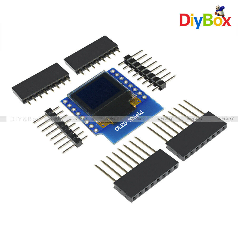 0.66" D1 Mini OLED Display SSD1306 64x48 Shield for ESP8266 Arduino NodeMcu DIY