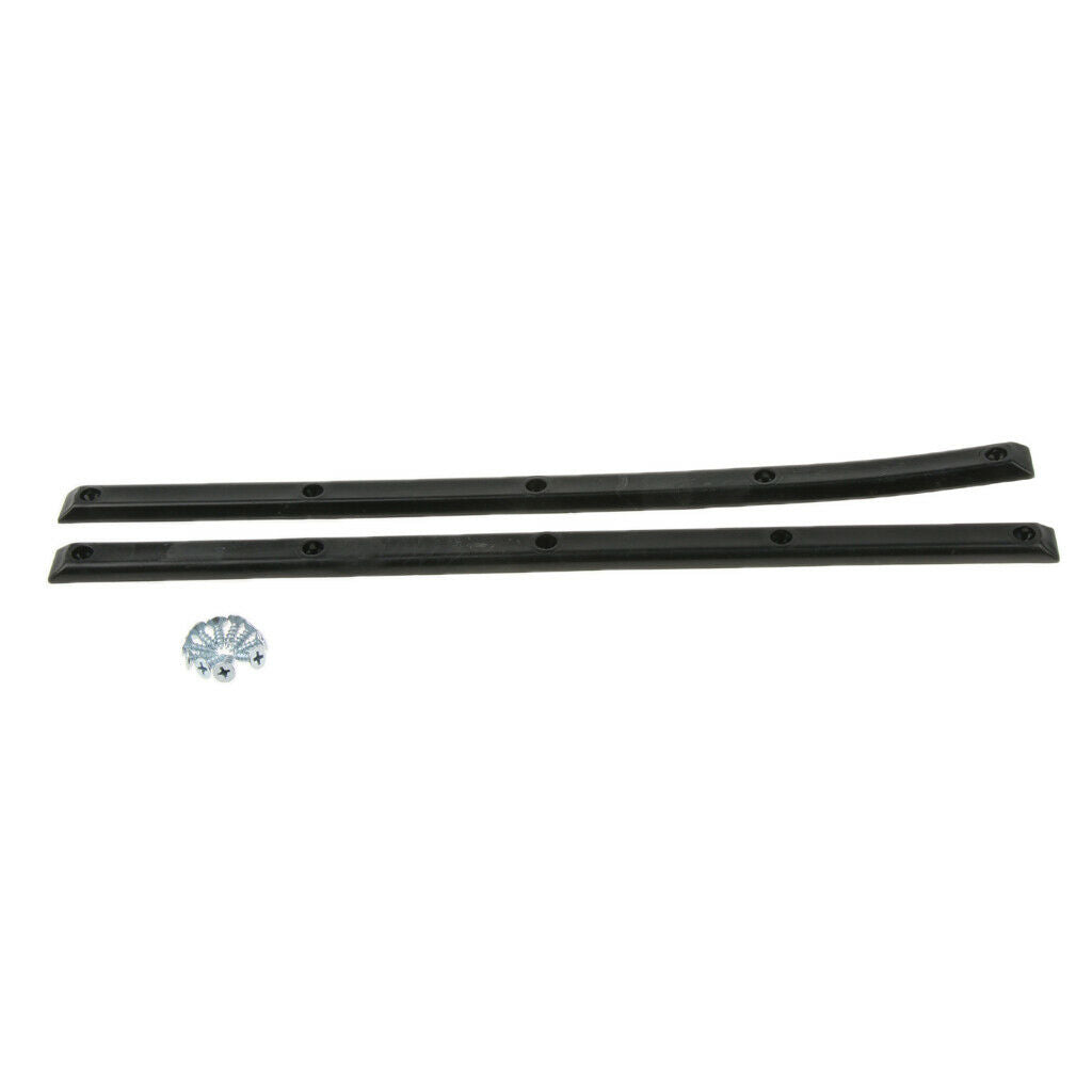 2X 1 Pair Longboard Skateboard Rails With Mounting Screws Outdoor Sports Part