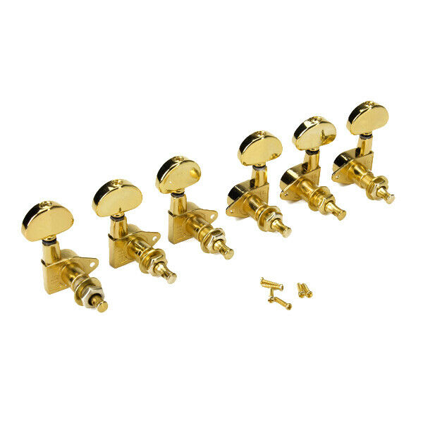 Set 6pcs Guitar String Tuning Pegs Tuners Machine Heads 3Left+3Right Golden