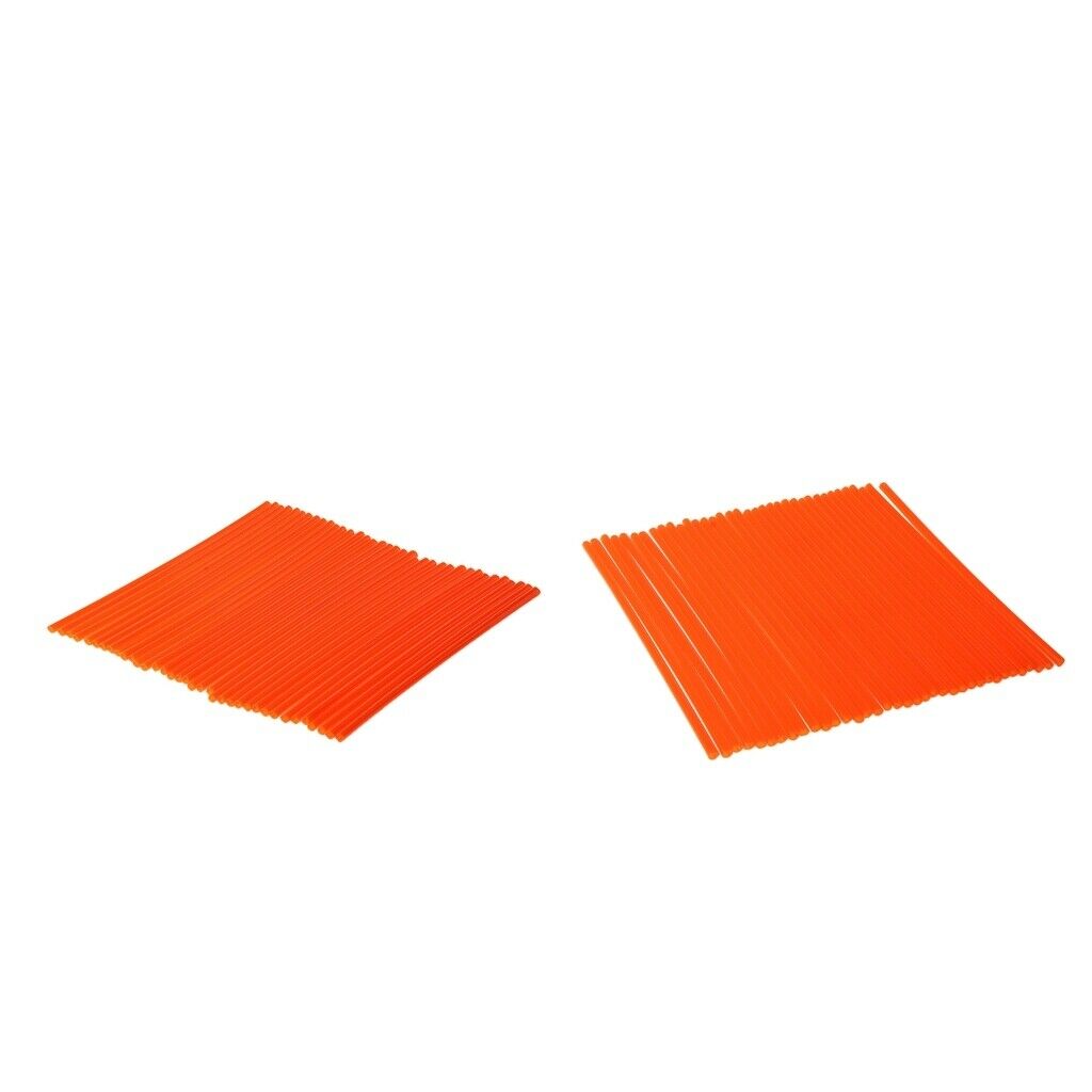 72 pcs Universal Moto Dirt Bike Wheel Rim Spoke Skins Covers (19 to 21 inch /