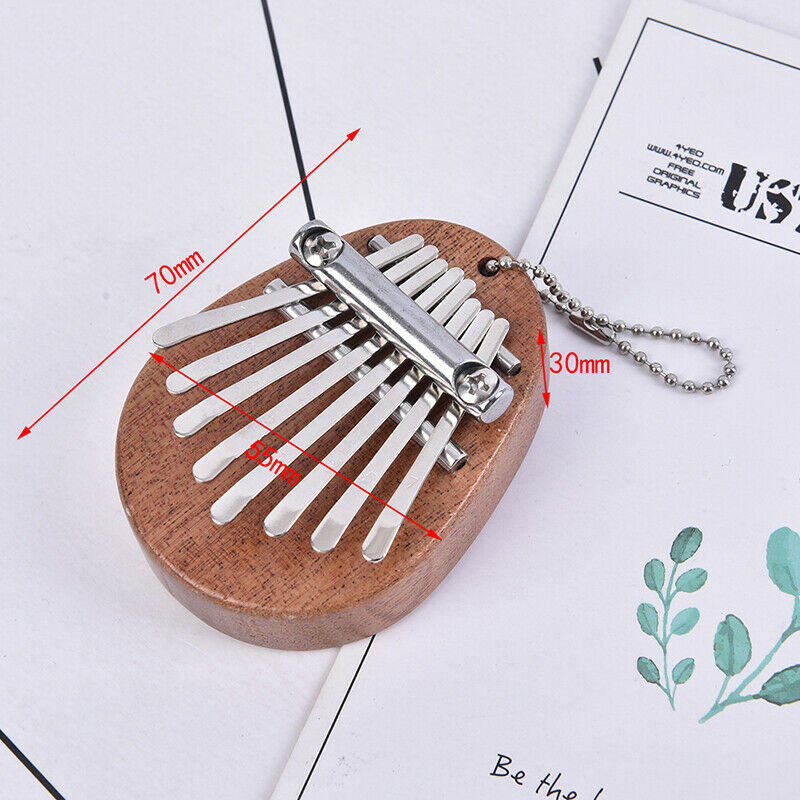 1xMini Kalimba 8 Keys Thumb Piano Great Sound Finger Keyboard Musical InstruBDA