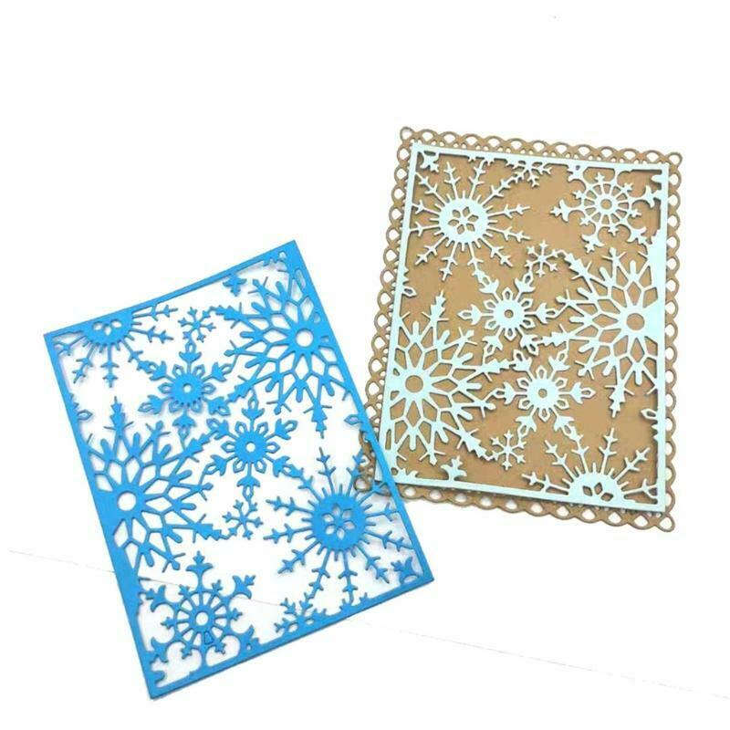 Christmas Snowflake Background Board Carbon Steel Cutting Dies DIY Scrapbooking