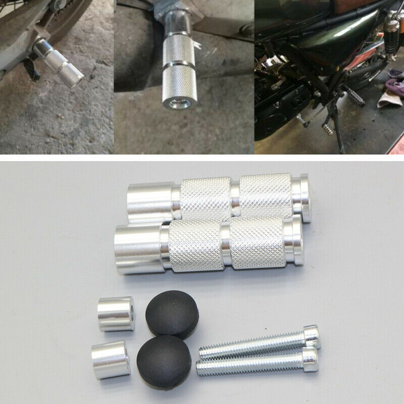1 Pair Footrest Footpeg Foot Pedals CNC Aluminum for Motorcycle ATV Motorbike