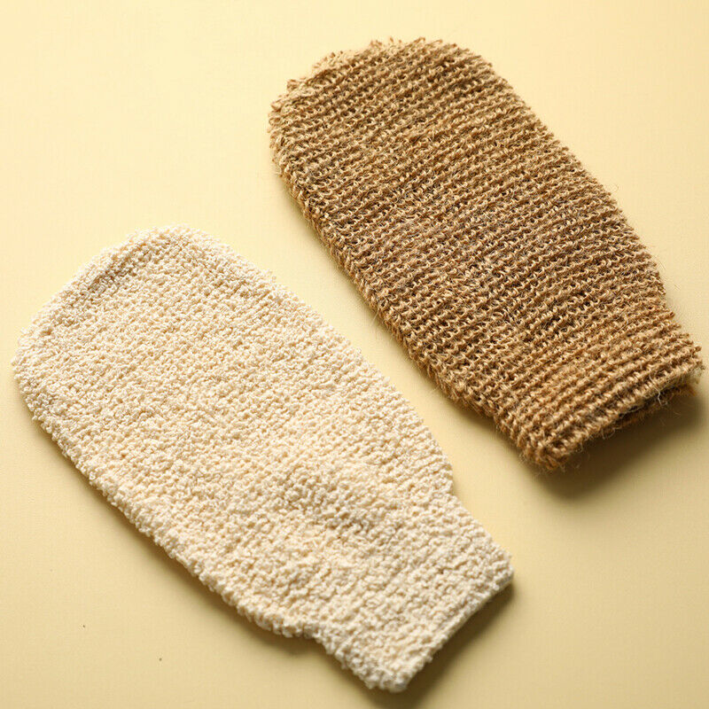 2 Pcs Peeling Exfoliating Gloves Body Brush Peeling Mitt Body Scrub Glo JD