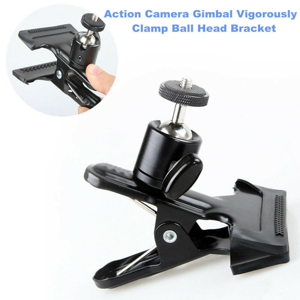 Action Camera Gimbal Vigorously Clamp Bracket Ball Head Gimbal Universal Clip