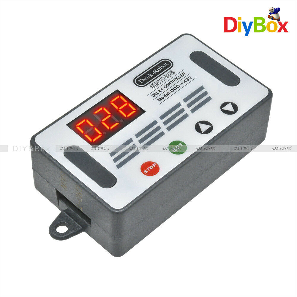LED Display DDC-432 DC5-30V 4 button 3-digit Digital Tube Dual MOS Delay Control