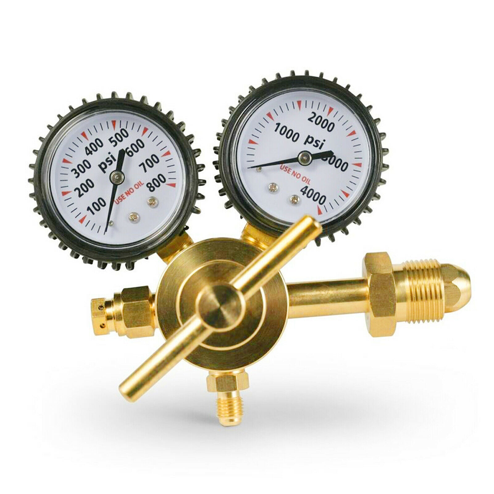 Brass Nitrogen Gas Regulator 0-4000kPa 0-800 PSI  Pressure CGA580
