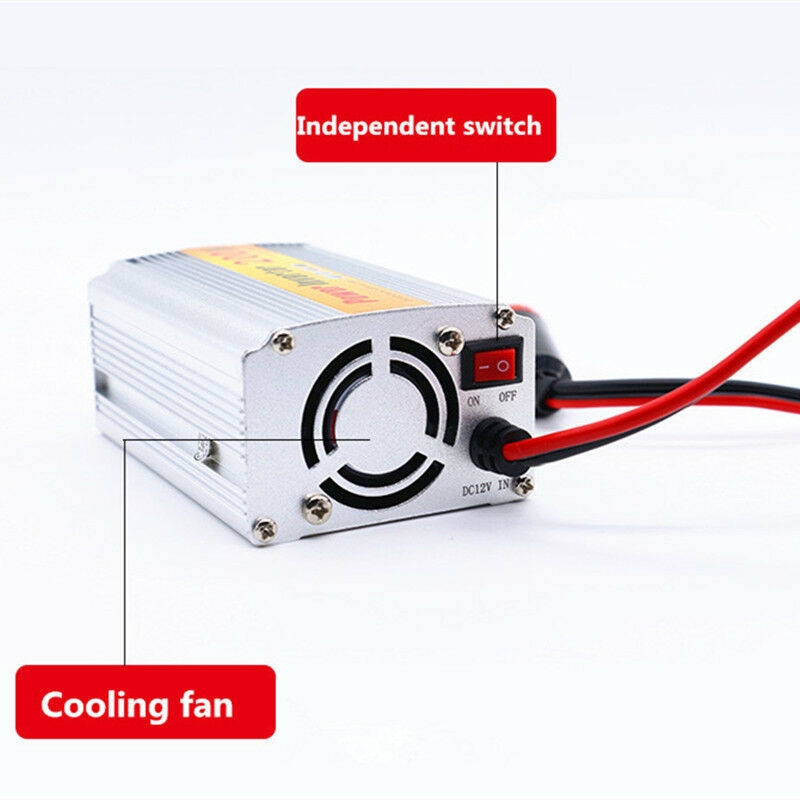 1PCS Power Inverter 200W DC 12 V to AC 220 V & USB Car Converter Supply Switch