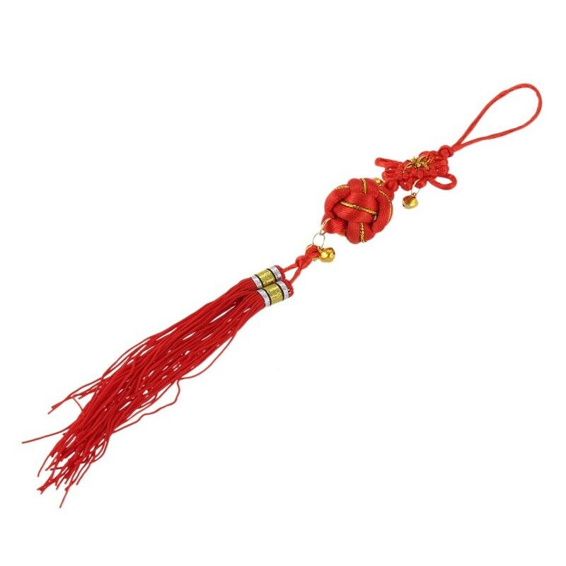 Oriental Ball Chinese K Tassel Ornament with Bells W9V6