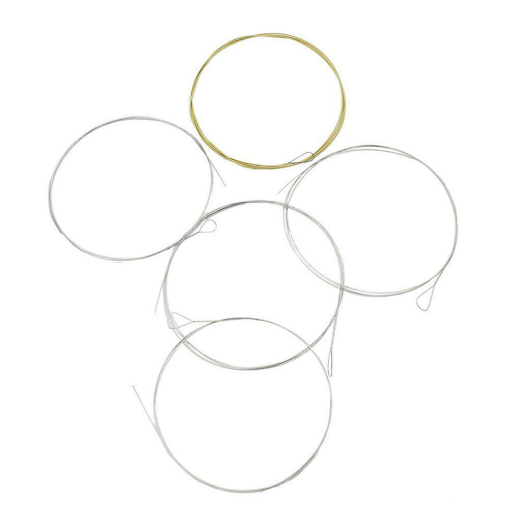 5pcs Banjo String Stainless Steel Bronze Replacement 5-String Strings BJ12