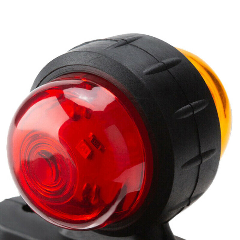 2x Red Amber Corner Side Marker LED Light Outline Lamp Truck Trailer Van Bus SJ