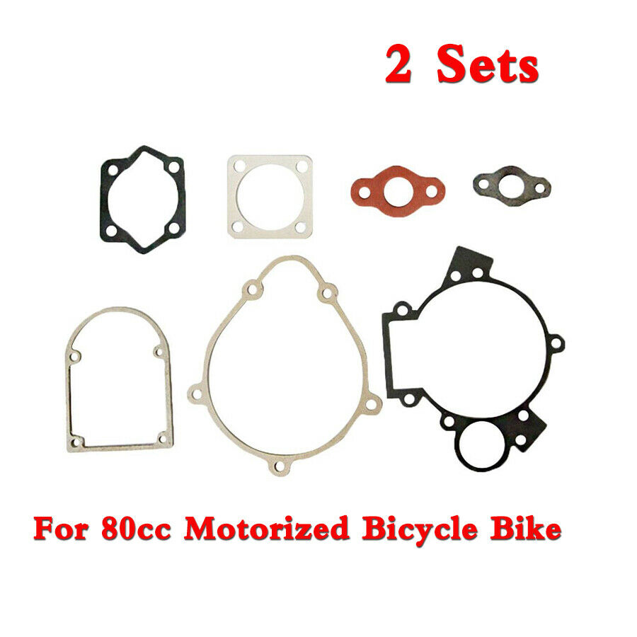 2 Sets Gasket Kit Replacement For 80cc Motorized Bicycle Push Bike Motor Engine