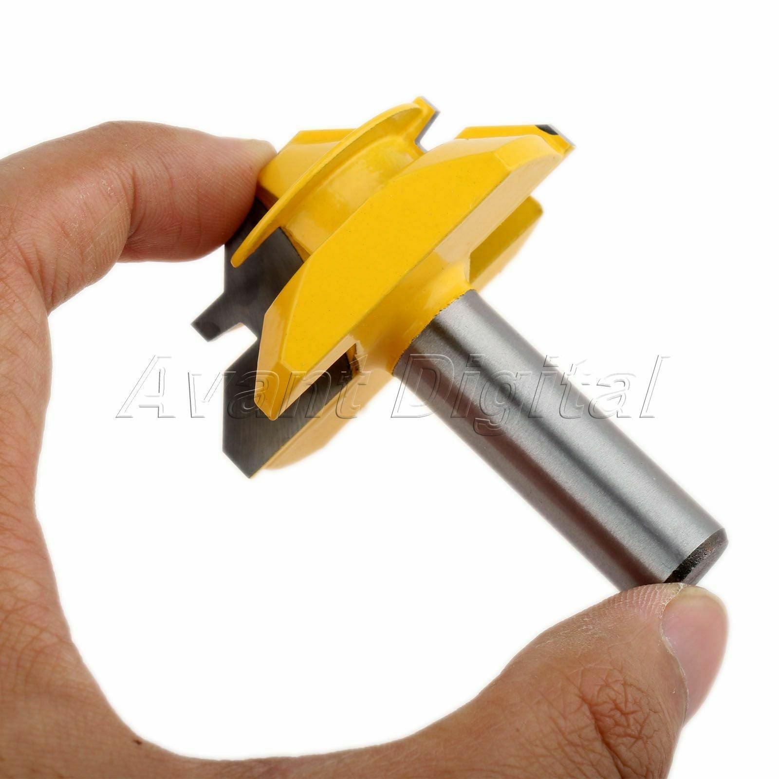 1/2 Inch Router Bit Lock Miter Cutter Chamfer & Bevel 45 Degree Woodworking Tool