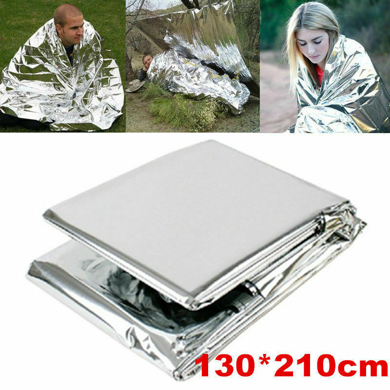 Waterproof Emergency Solar Blanket Survival Safety Insulating Mylar Thermal Heat