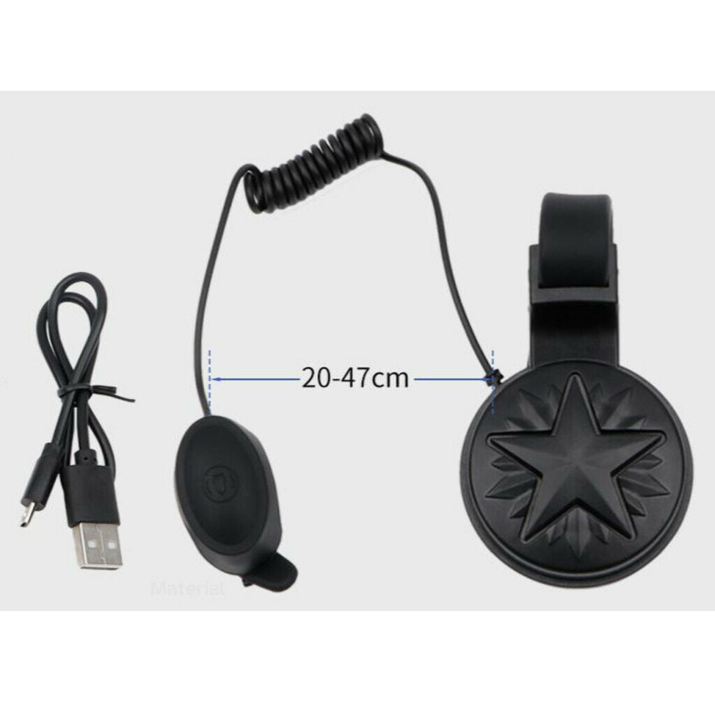 120db Mountain Bike Bell Electric Mini Horn USB Charging  Accessories