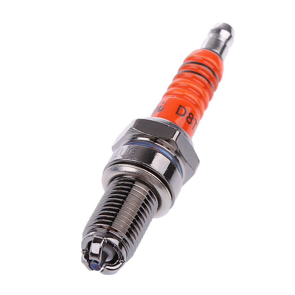 4pieces D8TJC 3-Electrode Spark Plug for CG 125/150/200/250cc Moped Scooter