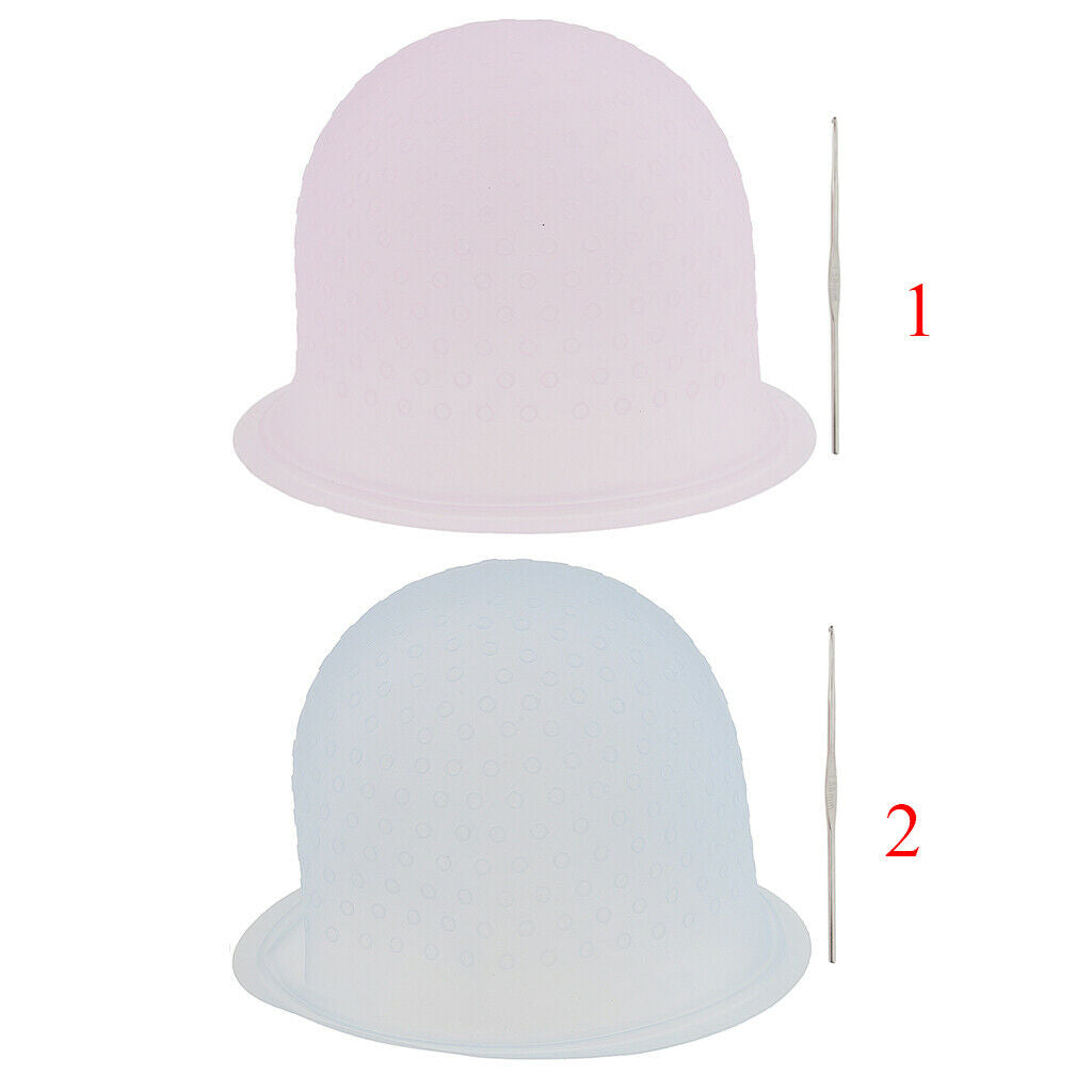 Silicone Barber DIY Hair Dyeing Tipping Frosting   Styling Tools Pink