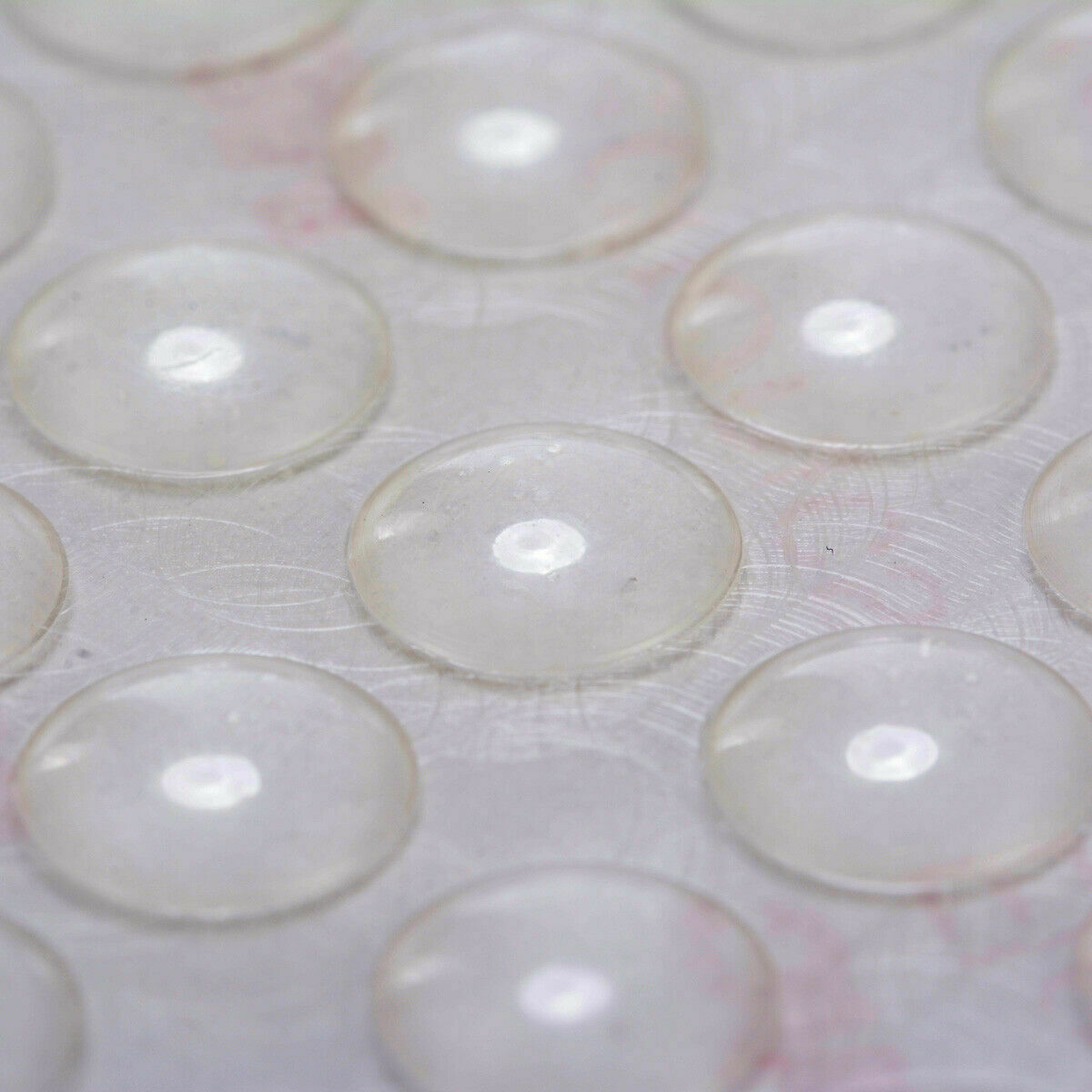 100pcs Self Adhesive Rubber Feet Clear Semicircle Bumpers Door Buffer Pad