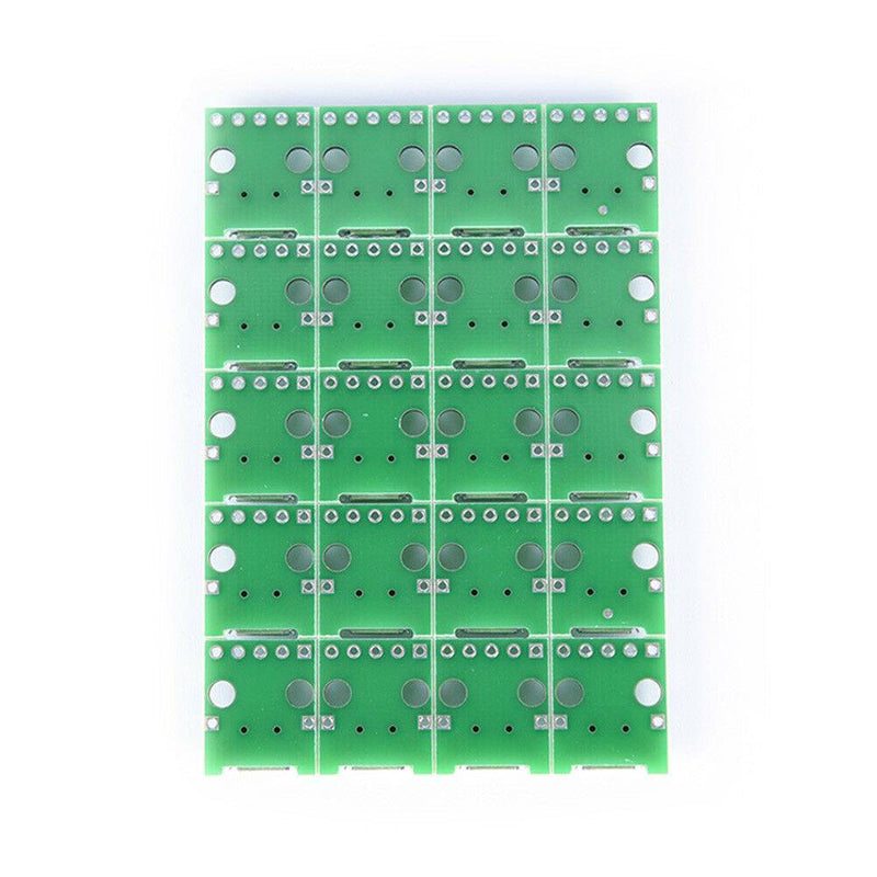 20x micro usb to DIP 2.54mm adapter connector module board panel female 5-pin Tt