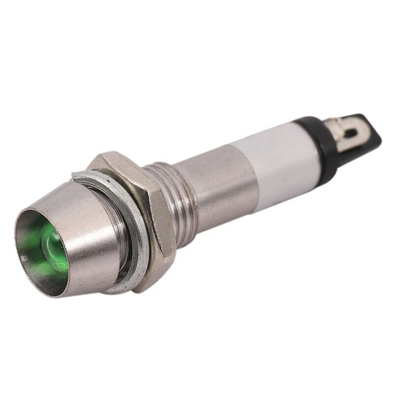 4pcs 12V 8mm Chrome LED Dashboard Warning Indicator Signal Light Lamp Bulb Z5V4