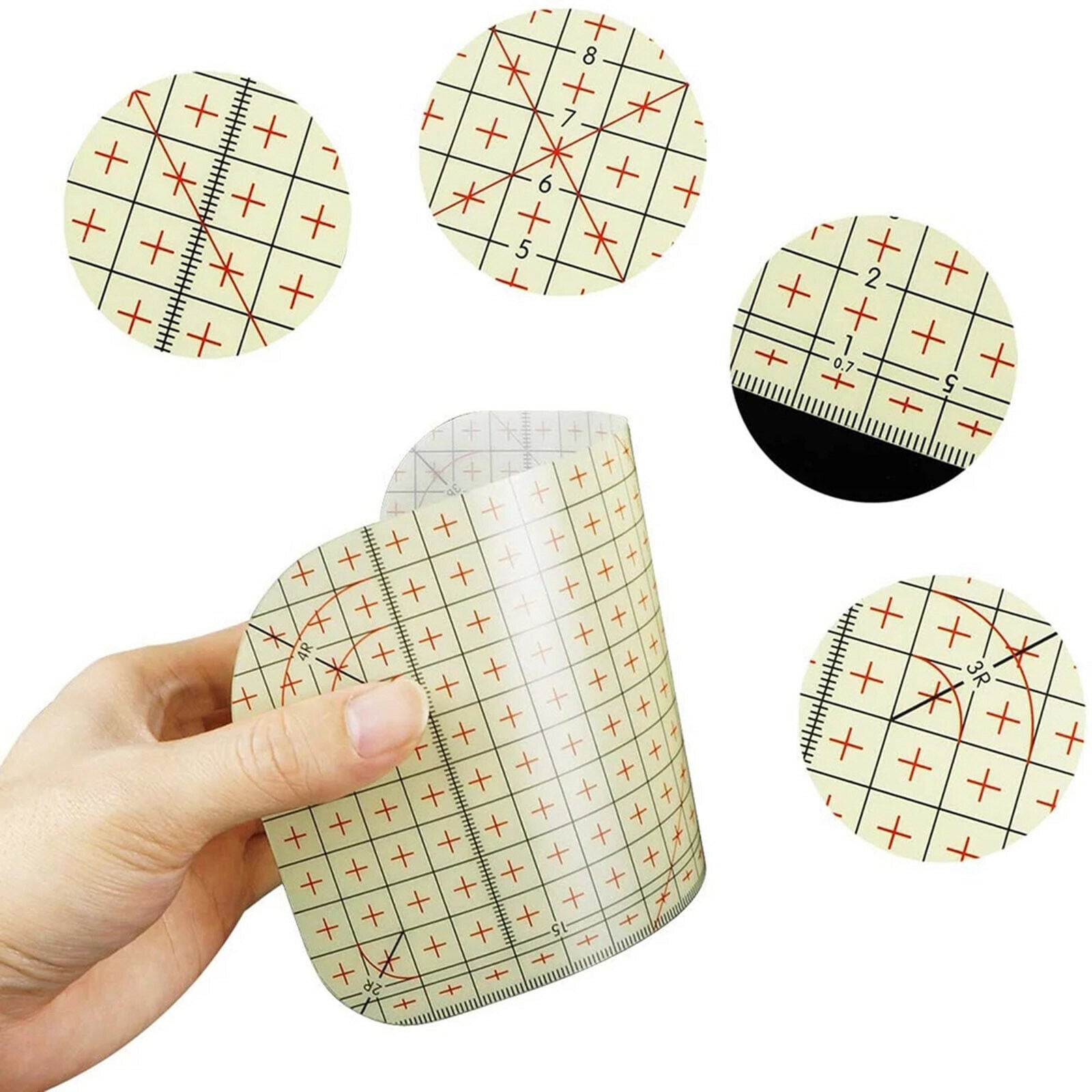 2x Hot Ironing Ruler Patchwork Clothes Fabric Crafts DIY Sewing Measuring Hands