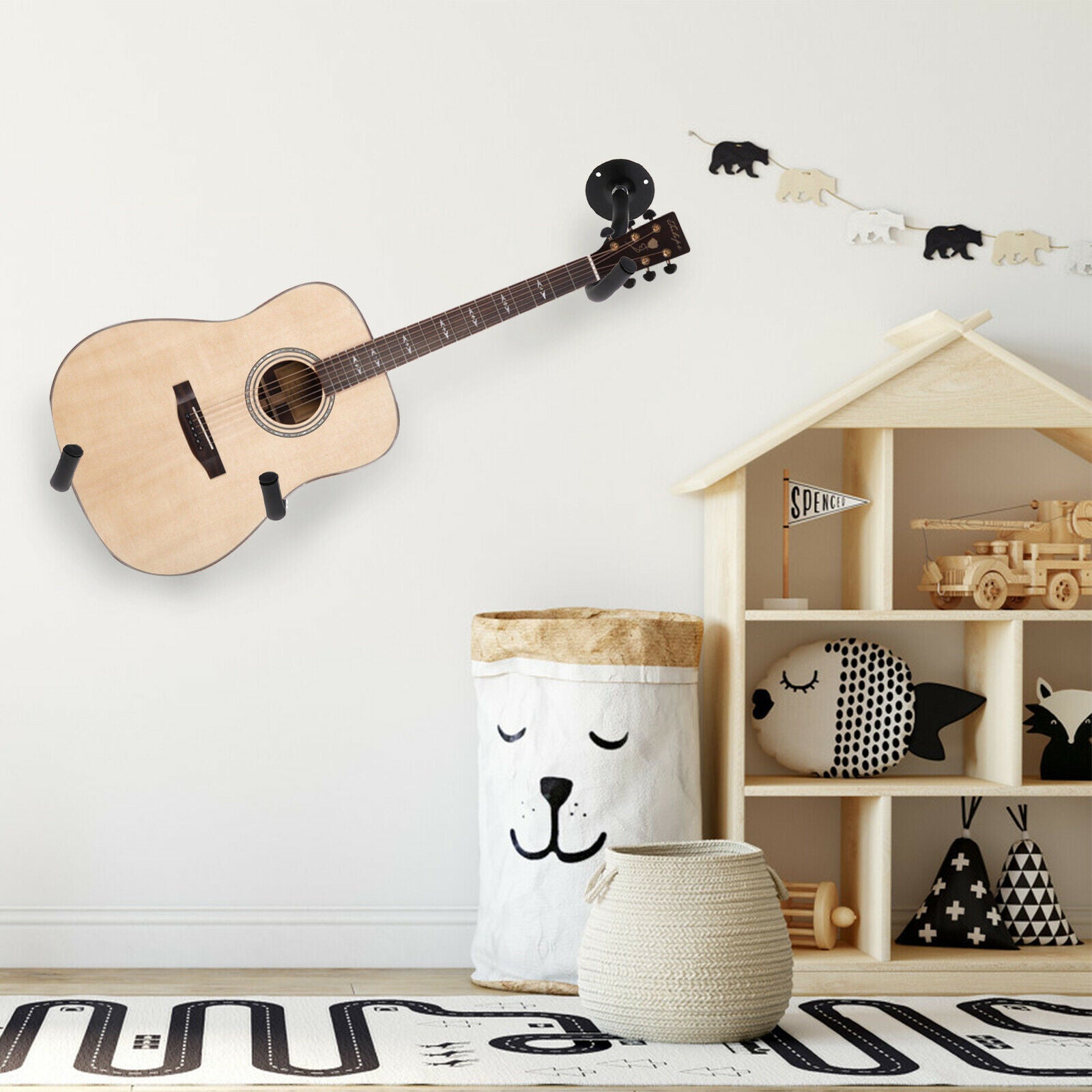 Horizontal Universal Guitar Wall Holder Guitar Violins Ukulele Wall Display,
