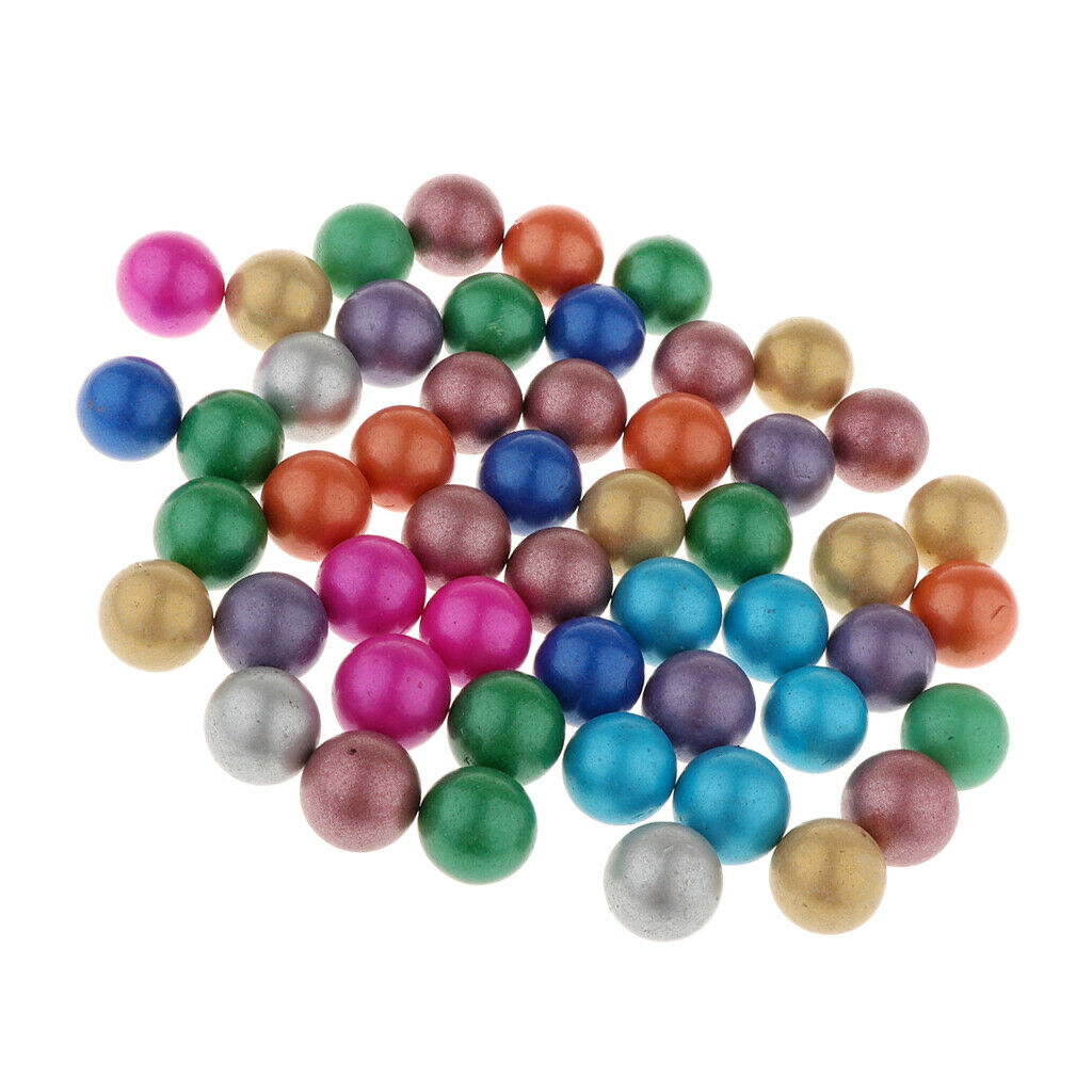 90x 16mm Fun Glass Marbles Balls Run Chinese Checkers Marble Solitaire Toys
