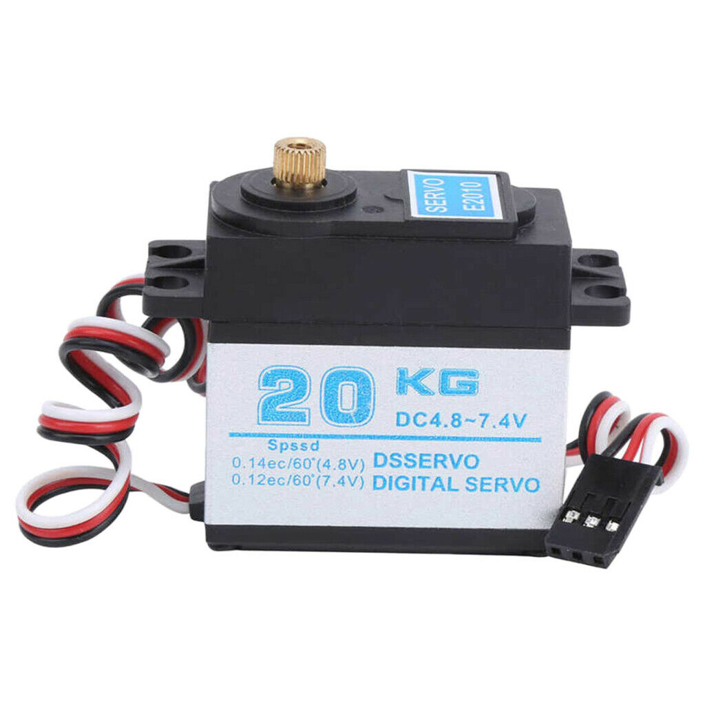 High Torque Servo Motor for 1/8 1/10 RC Crawler DIY Control Angle 180° Accs