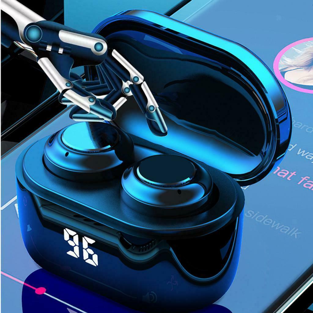 A6 Hifi Bluetooth 5.0 Earphones Earbuds LCD Display Power With Charging Box