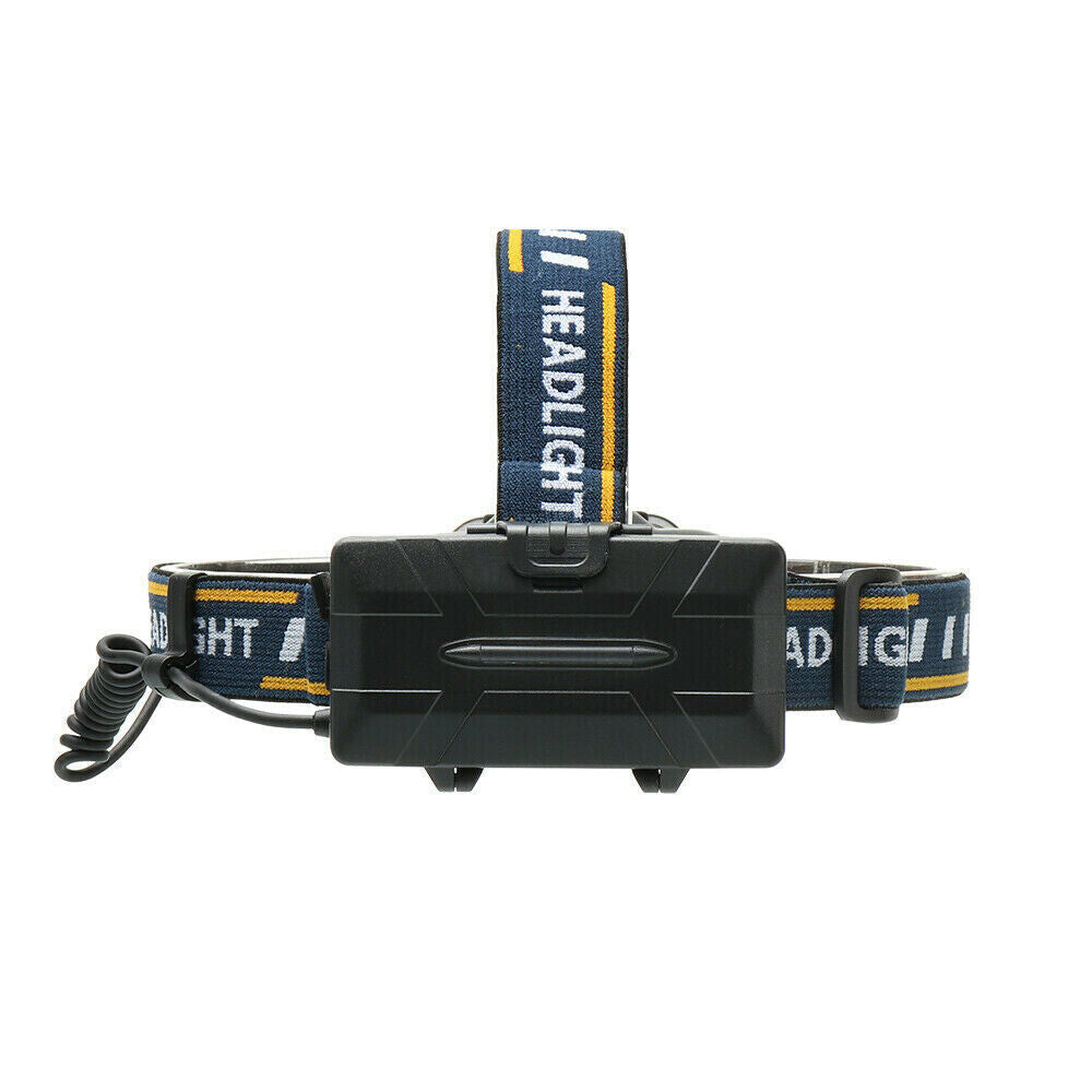 Super Bright 8 Light USB Rechargeable LED Headlamp 8 Modes Headlight Torch Light