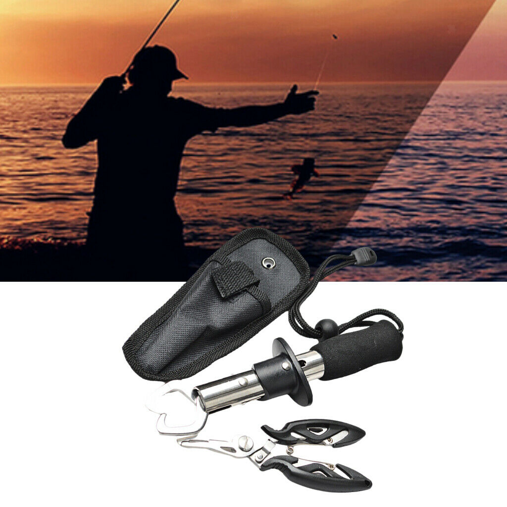 Fish Lip Gripper Fishing Pliers Hook Remover Split Ring Muti-Function Gear