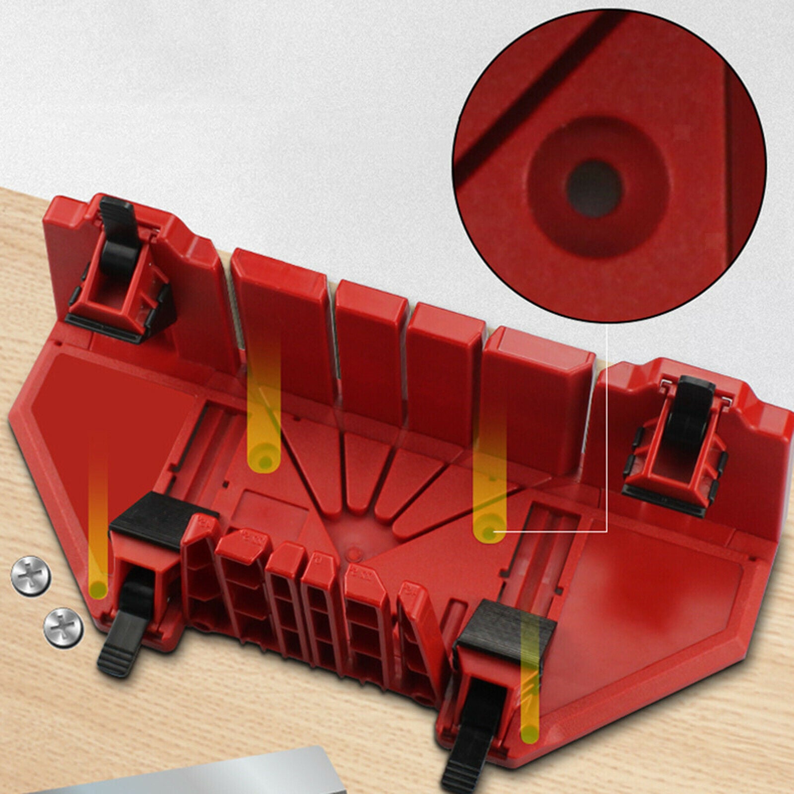 Mitre Box Box 45 and 90 Degrees Carpenter Tool Home Decoration Craftsmanship