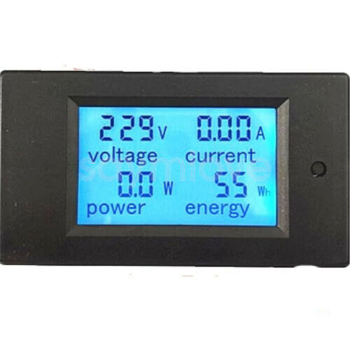 New 20A AC Digital LED Power Panel Meter Monitor Power Energy Voltmeter Ammeter