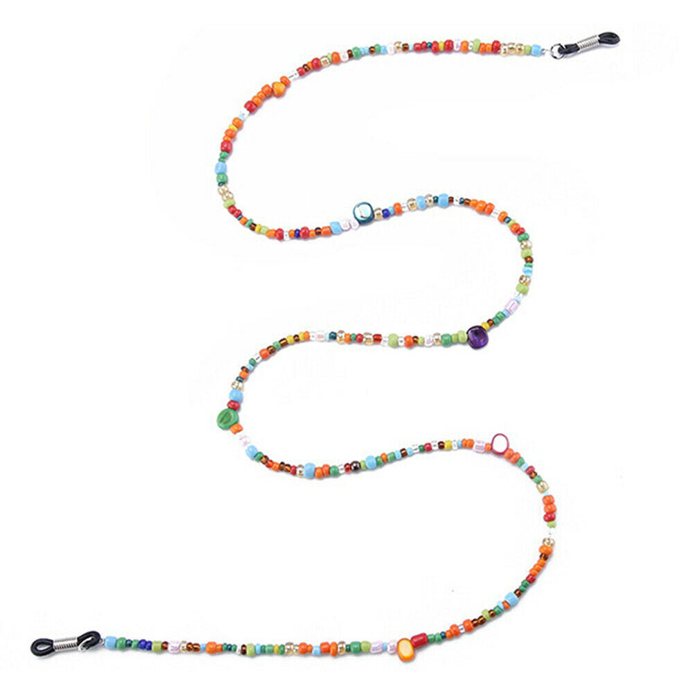 Eyeglass Chain for Women Multicolor Bead Eyeglass Strap Glasses Holders