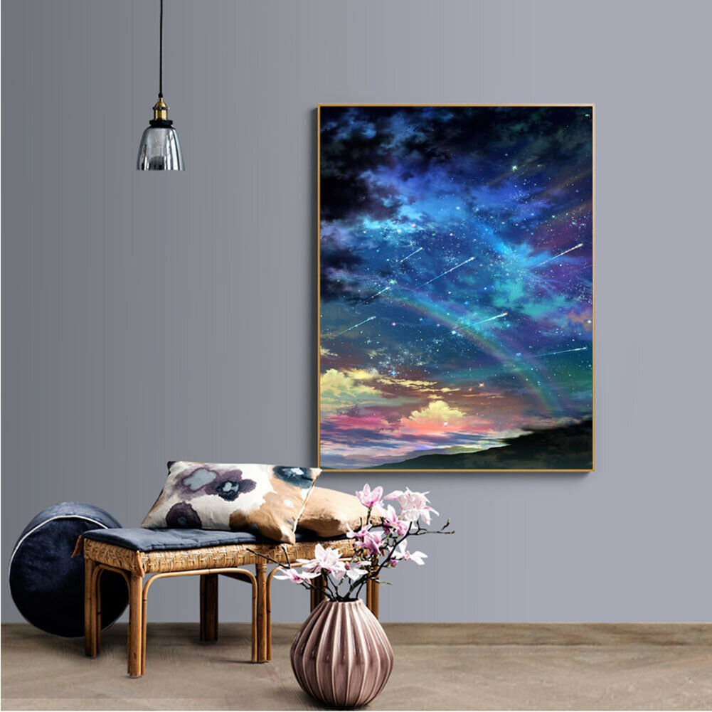 Meteor Shower 5D Full Drill Diamond Painting Embroidery DIY Cross Stitch @