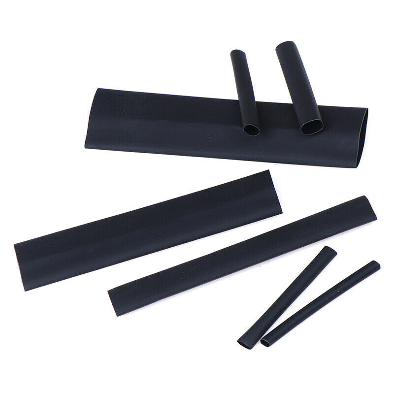 127pcs 7 Sizes 2:1 Electronic Heat Shrink Tubing Tube Sleeve Wrap Wire BlaC WF