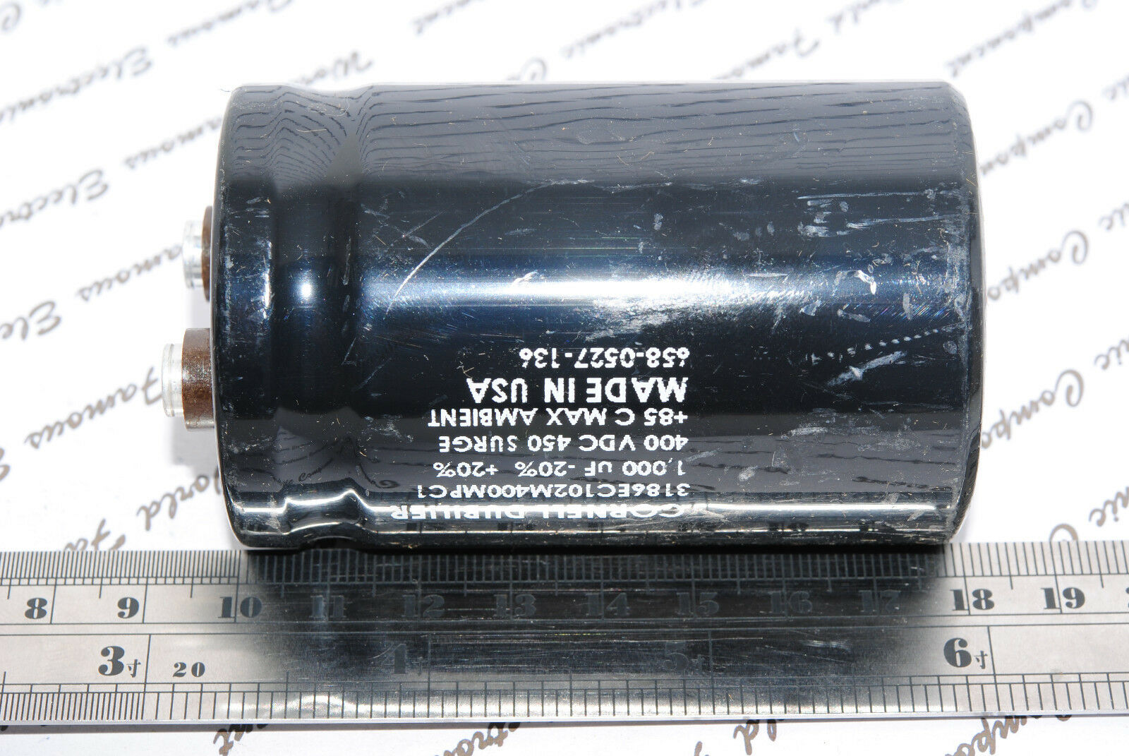 1pcs-CDE 1000uF 400V 3186EC102M400MPC1 Screw Terminal Capacitor- 51x80 (BOX022)