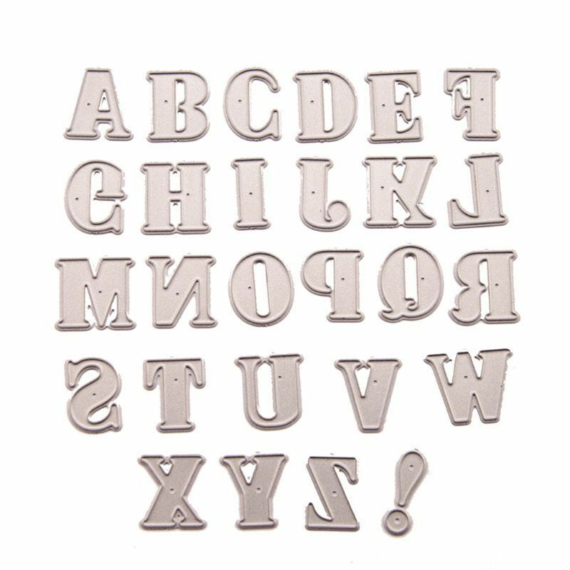 Alphabet Cutting Dies Stencil DIY Scrapbooking Paper Card Embossing Craft