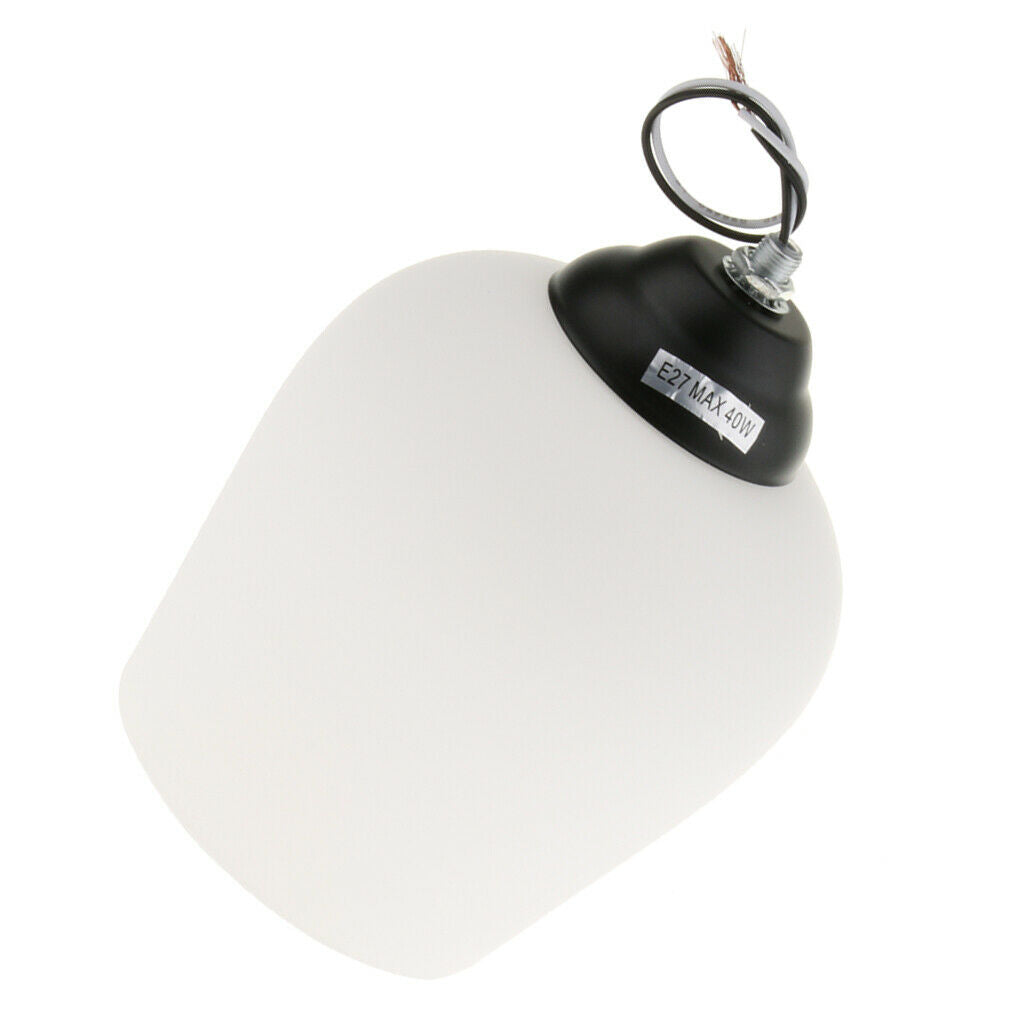 E27 White Frosted Glass Flush Ceiling Lighting  Light Shade Lamp 3