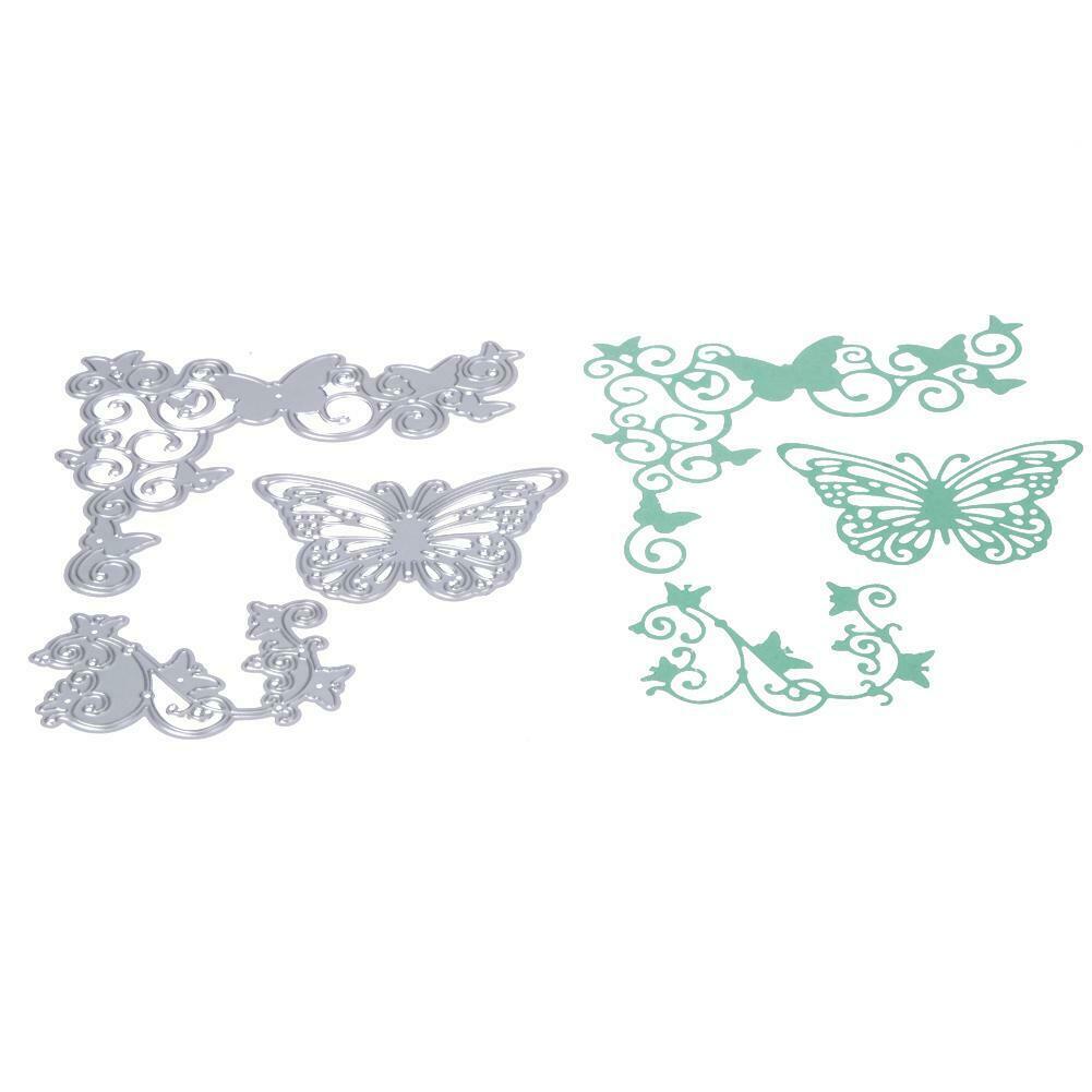 3pcs Metal Cutting Dies Stencils for DIY Scrapbooking Photo Album Butterfly @