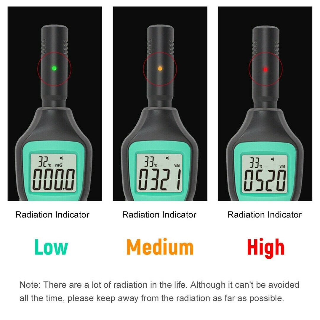 High Precision EMF Meter Electromagnetic Radiation Detector 5Hz-3500MHz //