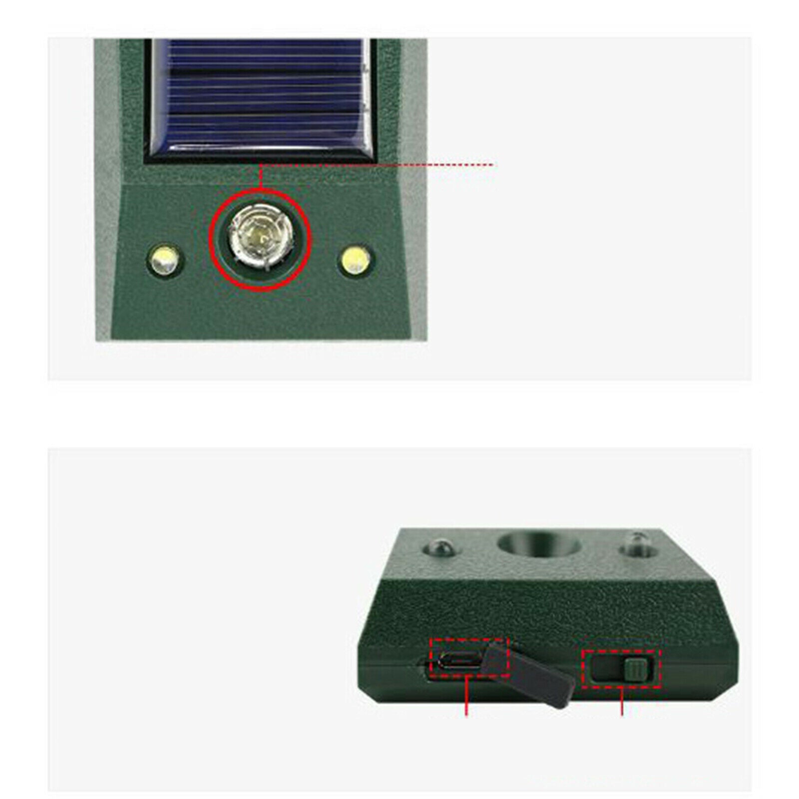 Animal Repeller Motion Detector Solar Strobe Sound Alarm Strobe Light