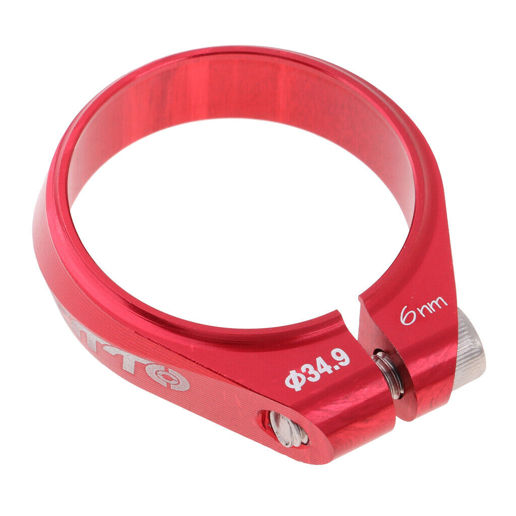 Bicycle Seat Post Clamp Tube Clip Quick Release Seats Post Holder Clip Red
