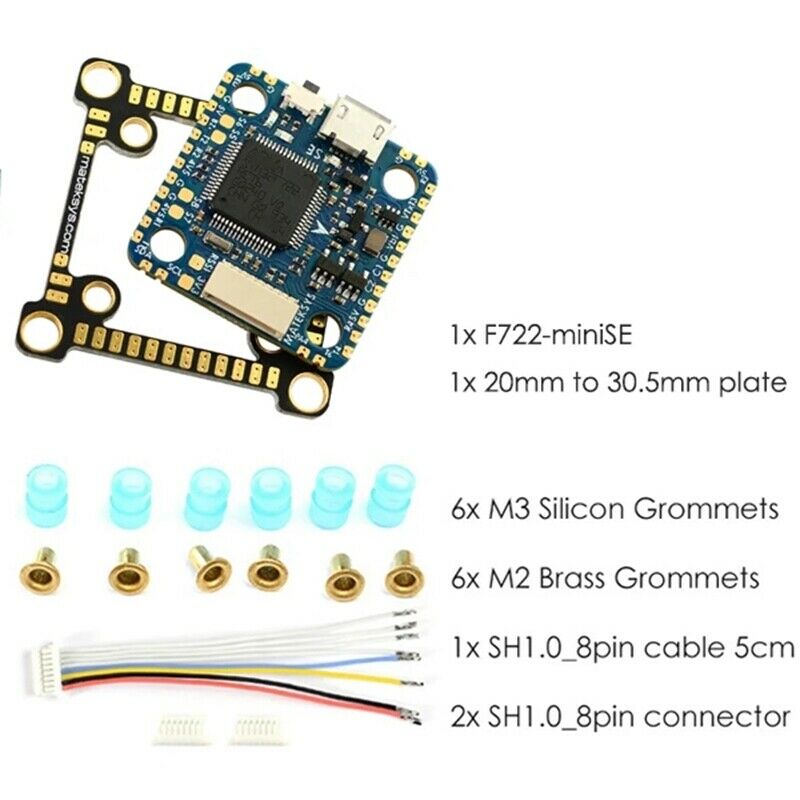 F722-Minise F7 Flight Controller Osd 3-8S 5V/2A Bec Mpu6000 32M for Rc Drone FT1