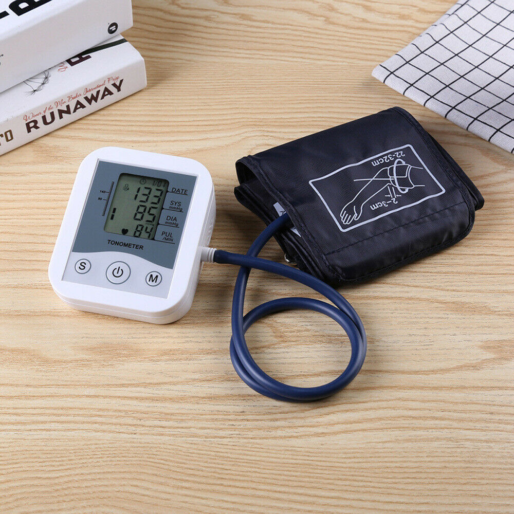Auto Digital Arm Type Blood Pressure Monitor BP Tonometer w/ LCD Display